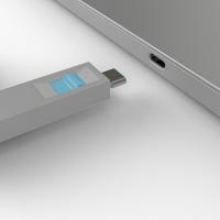 LINDY Lindy - Schloss für USB-C-Port - Blau Sleutel voor USB-C-poort Set van 4 stuks Blauw Sleutelslot Incl. 1 sleutel - thumbnail