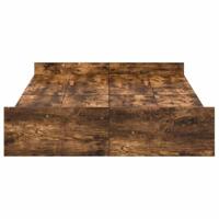 Opbergbedframe met lade Gerookt eiken 120 x 200 cm Bewerkt hout - thumbnail