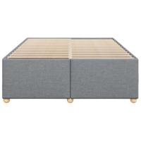 Bedframe zonder matras stof lichtgrijs 160x200 cm - thumbnail