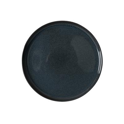 Organic by Dutch Rose Amsterdam bord plat 21cm Serenity blue