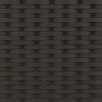 Tuinbank 2-zits met voetenbanken poly rattan zwart - thumbnail