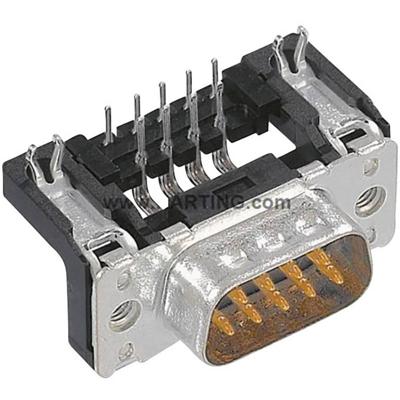 HARTING 09653626811 D-sub male connector 90 ° Aantal polen: 25 Solderen 1 stuk(s)
