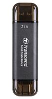 Transcend ESD310C 2 TB Externe SSD harde schijf USB-A 3.2 Gen 2, USB-C Zwart TS2TESD310C - thumbnail