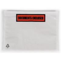 Paklijstenvelop Dokulops A6, ft 165 x 115 mm, doos van 1000 stuks, tekst: documents enclosed - thumbnail