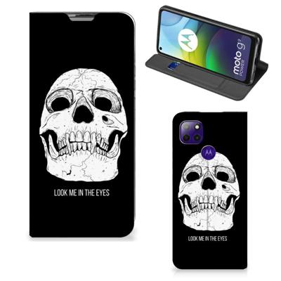 Mobiel BookCase Motorola Moto G9 Power Skull Eyes Mobiel BookCase Motorola Moto G9 Power Skull Eyes