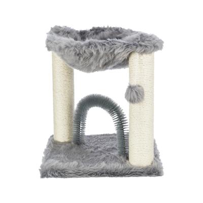 TRIXIE KRABPAAL BAZA MET BORSTEL GRIJS 41X41X50 CM TRIXIE KRABPAAL BAZA MET BORSTEL GRIJS 41X41X50 CM