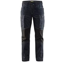 Blåkläder Dames Service werkbroek stretch 71591142 | Marineblauw/Zwart | Maat 44 - 7330509485705 - thumbnail