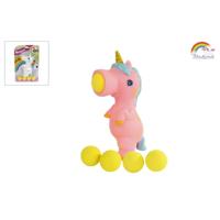 Unicorn shooter met 5 balletjes 16cm - thumbnail
