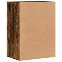 Dressoirs 2 st 59x39x80 cm bewerkt hout gerookt eikenkleurig - thumbnail