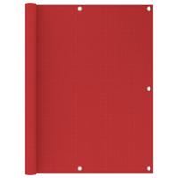 VidaXL Balkonscherm 120x400 cm hdpe rood - thumbnail