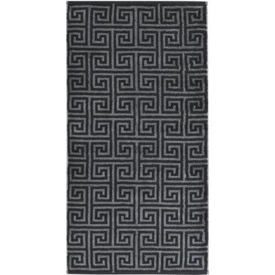 Cawö Cawo Noblesse Elegance Allover print Handdoek 50/100 zwart