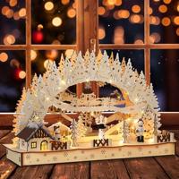 Monzana Kerstboog Led Winterdorp Warm wit - thumbnail