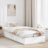 Bedframe zonder matras 80x200 cm kunstleer wit - thumbnail