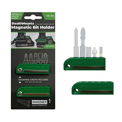 Stealthmounts Bithouder voor Hikoki/Metabo HPT/Hitachi | Groen | 2 stuks - BH-MHH-GRN-2
