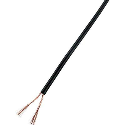 TRU COMPONENTS 93030c532 Draad 2 x 1 mm² Zwart 25 m