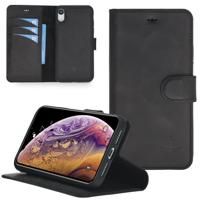 NorthLife - Uitneembare 2-in-1 sleepcover bookcase hoes - iPhone XR - Tiguan Leer Zwart - thumbnail