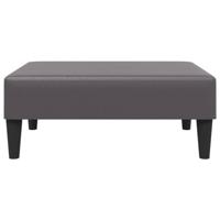 2-delige Loungeset kunstleer grijs - thumbnail