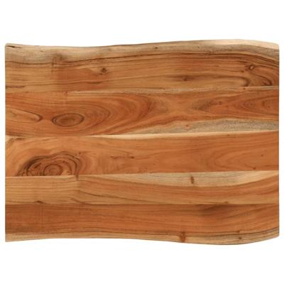 Tafelblad rechthoekig natuurlijke rand 70x60x3,8 cm acaciahout
