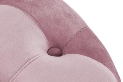 Voetensteun DKD Home Decor Roze Velvet Hout MDF Glam (2 pcs) - thumbnail
