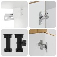 14-delige Keukenkastenset Lucca bewerkt hout artisanaal eiken - thumbnail