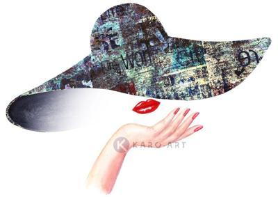 Afbeelding op acrylglas - Fashion vrouw, premium print,