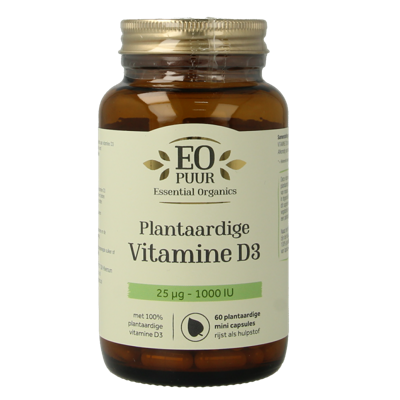 D3 plantaardig 25mcg puur 60 Vegetarische capsules