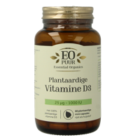 D3 plantaardig 25mcg puur 60 Vegetarische capsules - thumbnail