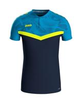 JAKO 6324 Polo Iconic - Marine Jako-Blauw/Fluogeel - XL - thumbnail