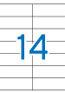 Apli witte etiketten ft 105 x 40 mm (b x h), 1.400 stuks, 14 per blad (1275) - thumbnail