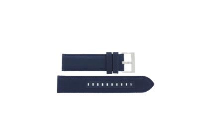 Horlogeband Armani Exchange AX1609 Leder/Textiel Blauw 22mm