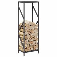 Brandhoutrek 34x25x100 cm koudgewalst staal zwart - thumbnail