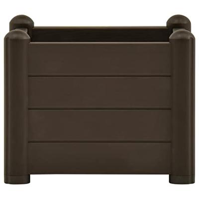 VidaXL Plantenbak verhoogd 43x43x35 cm pp mokka