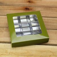 Bonbon doosjes - Chocolade doosje - Mosgroen 136 basic - 24 stuks - thumbnail