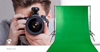 Nedis Set Achtergronddoeken voor Fotostudio | 1,90 x 2,95 m | Inclusief reistas en statieven inbegrepen | 1 stuks - BDKT10GN BDKT10GN - thumbnail
