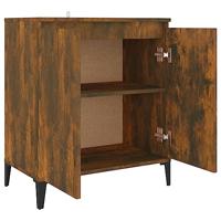 Dressoir 60x35x70 cm bewerkt hout gerookt eikenkleurig - thumbnail