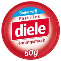 Diele Pastilles Rood Honing Suikervrij - thumbnail