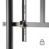 Hama TV-Standaard Trolley voor Beeldscherm 124-254 cm Zwart - thumbnail