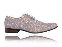 Blue Cork Flower Lureaux - Handgemaakte Nette Schoenen Voor Heren - thumbnail