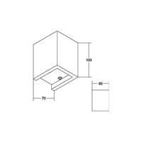 Brumberg Brumberg Leuchten 10100733 LED-wandlamp LED Beton-grijs - thumbnail