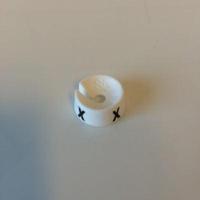 MB wit/zwart X voor op kledinghanger - thumbnail