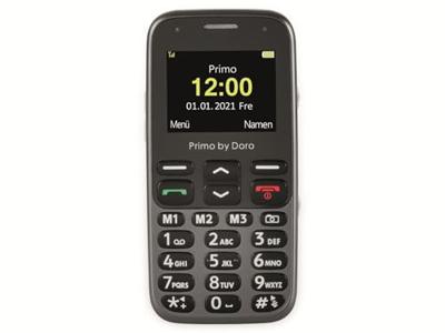 Primo by DORO 218 Senioren mobiele telefoon SOS-knop Zwart - thumbnail