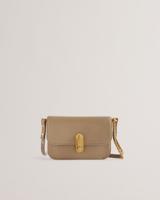 Ted Baker Kkaysa Polished Small Leather Cross Body Bag -Taupe - thumbnail