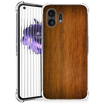 Nothing Phone (2) Stevig Telefoonhoesje Donker Hout Nothing Phone (2) Stevig Telefoonhoesje Donker Hout