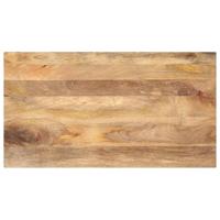 Tafelblad rechthoekig 110x60x3,8 cm massief mangohout - thumbnail