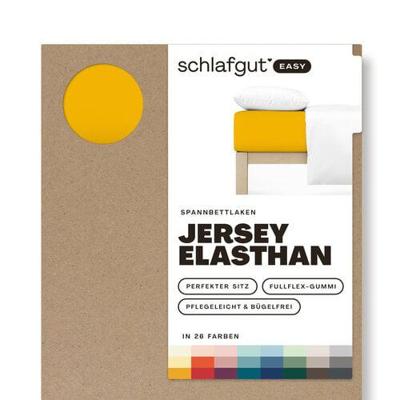 Schlafgut Schlafgut EASY Jersey Elasthan Hoeslaken XL - 180x200 - 200x220 196 Yellow Deep