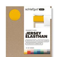 Schlafgut Schlafgut EASY Jersey Elasthan Hoeslaken XL - 180x200 - 200x220 196 Yellow Deep - thumbnail
