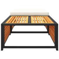 Tuintafel met kruk massief acaciahout - thumbnail