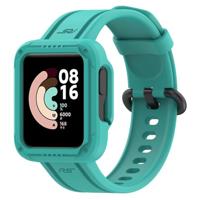 By Qubix - Siliconen sportband met case - Mintgroen - Xiaomi Redmi Watch 2 (Lite) - thumbnail