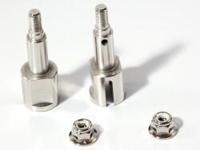 Axle 8 x 9 x 44mm (counterclockwise threaded/silver/2pcs) - thumbnail