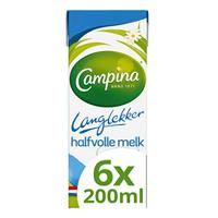Melk campina langlekker halfvol 20cl | 5 stuks - thumbnail